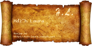 Hőh Laura névjegykártya
